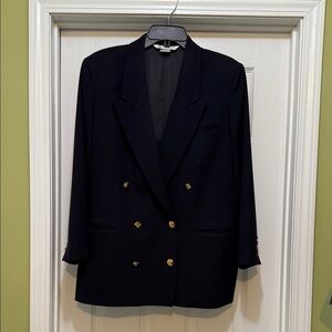 Austin Reed 16W Petite Wool Blazer – Midnight Navy – Made in USA
